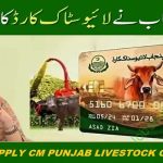 CM Punjab Livestock Card